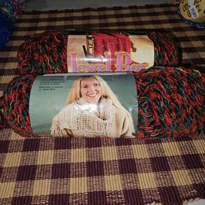 Caron Jewel Box Fire Agate Yarn 90 Yards 2 Full Skeins